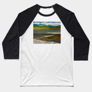 Mountain Goat Oreamnos americanus Yukon landscape Canada Baseball T-Shirt